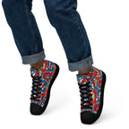 Comic Book - Men’s high top canvas shoes Mens High Top Shoes Printed Offshore
