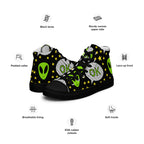 Alien OK - Men’s high top canvas shoes Mens High Top Shoes Printed Offshore Sci Fi