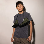 Skull And Crossbones - Men’s high top canvas shoes Mens High Top Shoes Printed Offshore