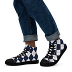 Argyle - Men’s high top canvas shoes Mens High Top Shoes Printed Offshore