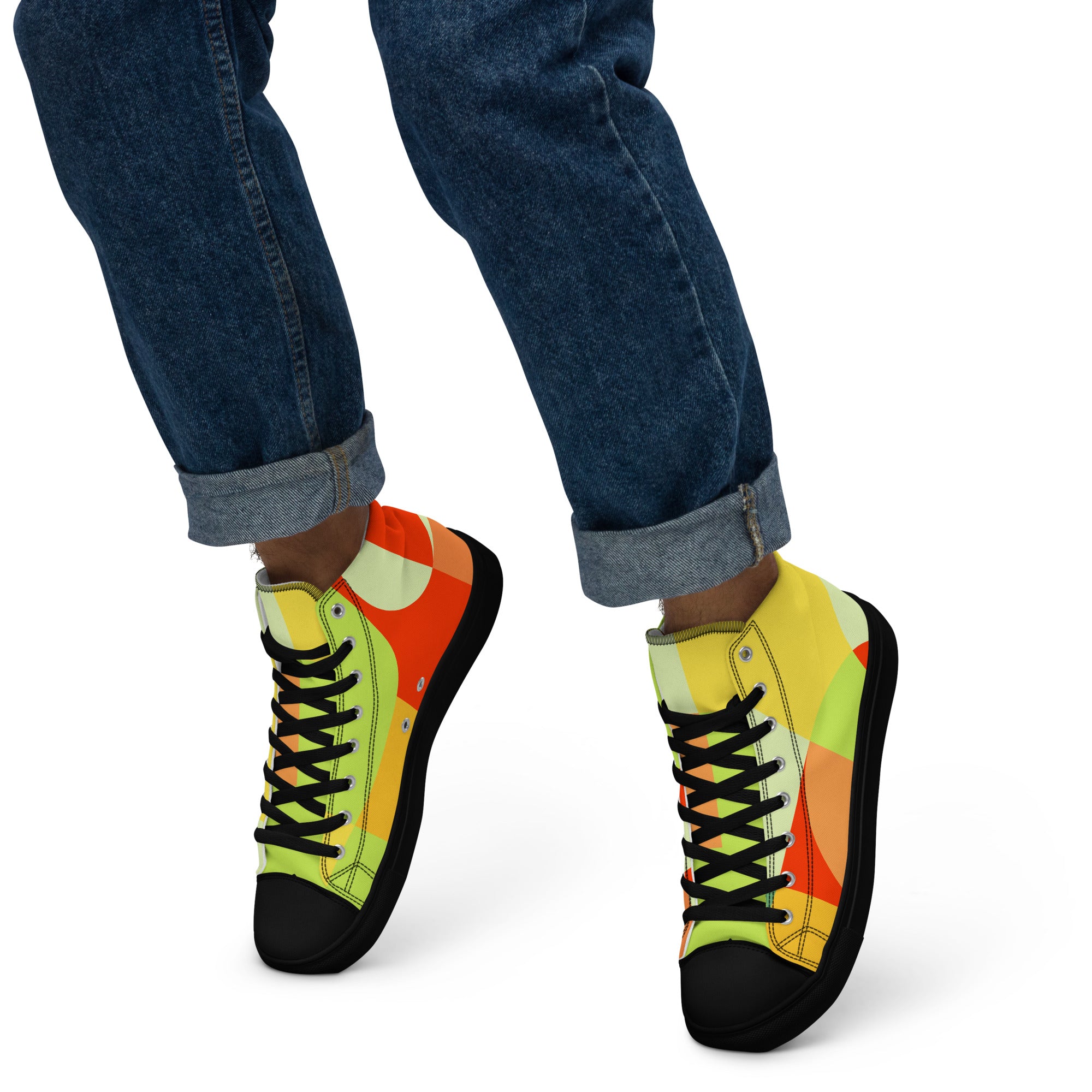 All The Colour - Men’s high top canvas shoes Mens High Top Shoes Printed Offshore