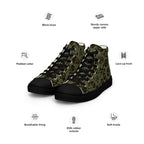 Skull And Crossbones - Men’s high top canvas shoes Mens High Top Shoes Printed Offshore
