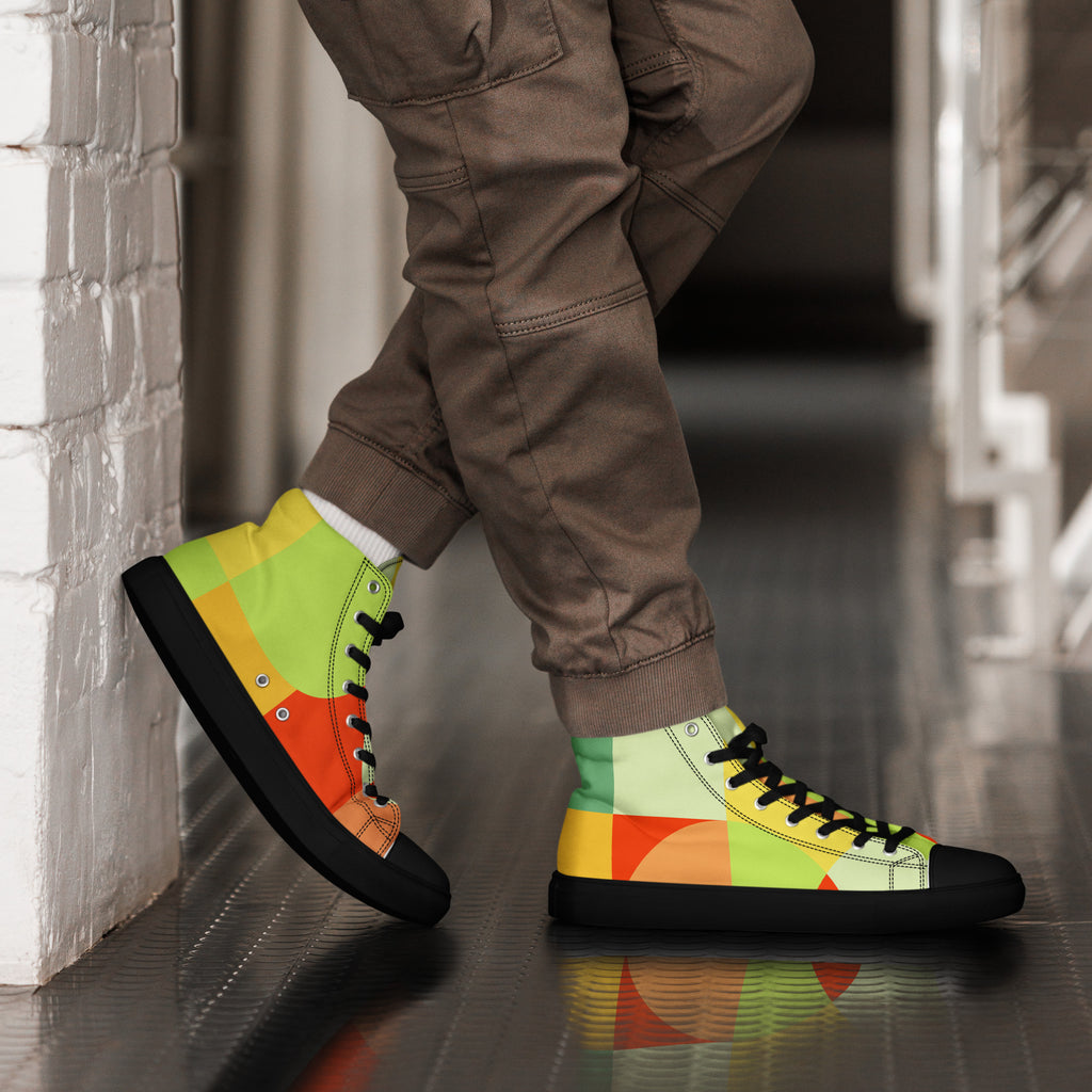 All The Colour - Men’s high top canvas shoes Mens High Top Shoes Printed Offshore