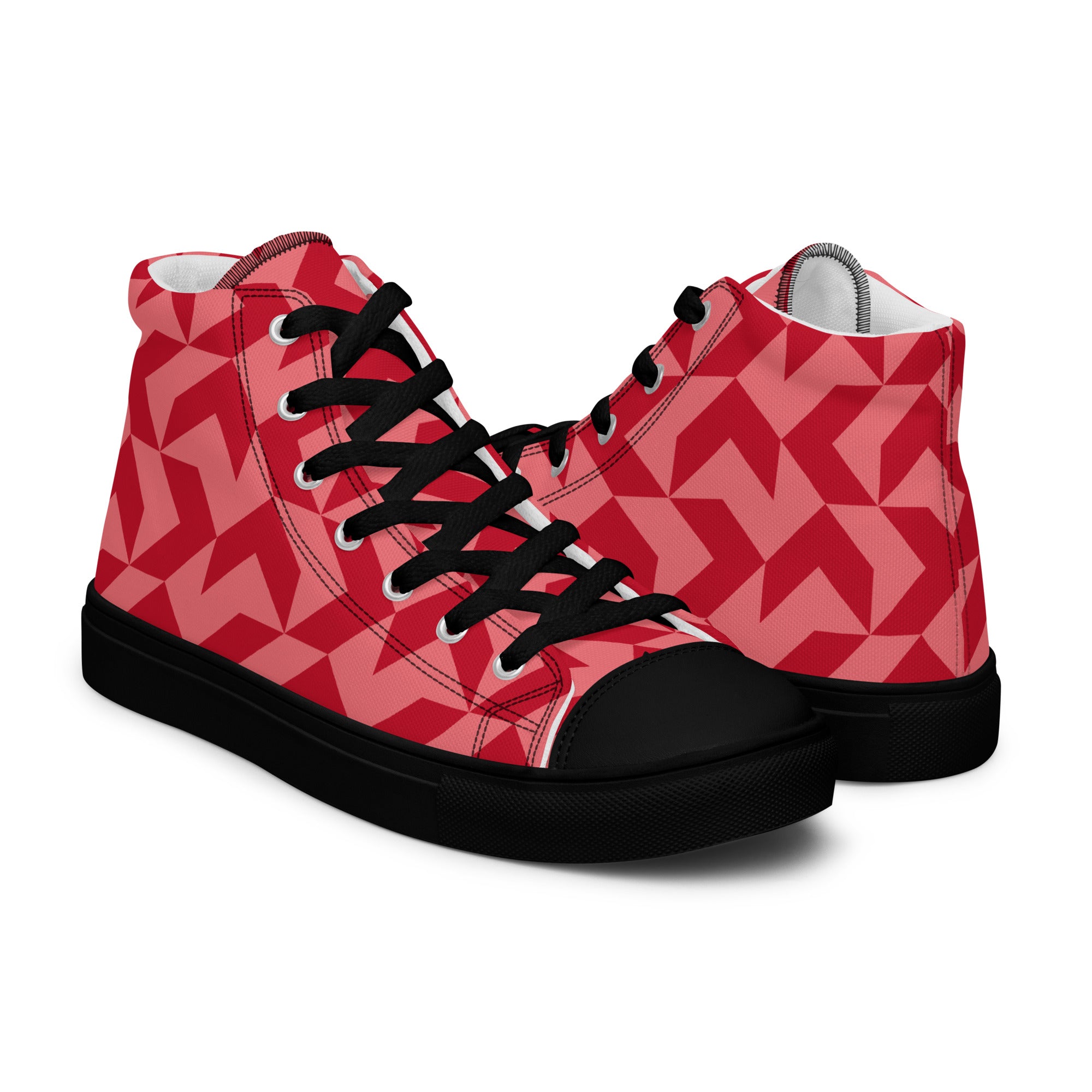 Red Arrow - Men’s high top canvas shoes Mens High Top Shoes Printed Offshore