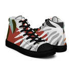 Dark Leaves - Men’s high top canvas shoes Mens High Top Shoes Printed Offshore