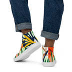 Tropical Leaves - Men’s high top canvas shoes Mens High Top Shoes Printed Offshore
