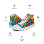Comic Book 2 - Men’s high top canvas shoes Mens High Top Shoes Printed Offshore