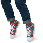 Comic Book - Men’s high top canvas shoes Mens High Top Shoes Printed Offshore