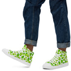 Cute Limes - Men’s high top canvas shoes White Mens High Top Shoes food Printed Offshore