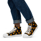 Pizzas - Men’s high top canvas shoes White Mens High Top Shoes food Printed Offshore