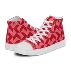 Red Arrow - Men’s high top canvas shoes White Mens High Top Shoes Printed Offshore
