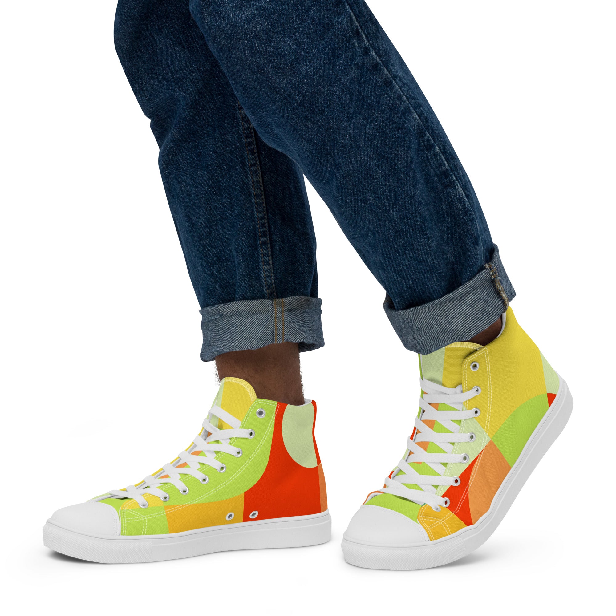 All The Colour - Men’s high top canvas shoes Mens High Top Shoes Printed Offshore