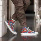 Comic Book - Men’s high top canvas shoes Mens High Top Shoes Printed Offshore