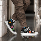 Space - Men’s high top canvas shoes Mens High Top Shoes Printed Offshore Space