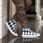 Argyle - Men’s high top canvas shoes Mens High Top Shoes Printed Offshore