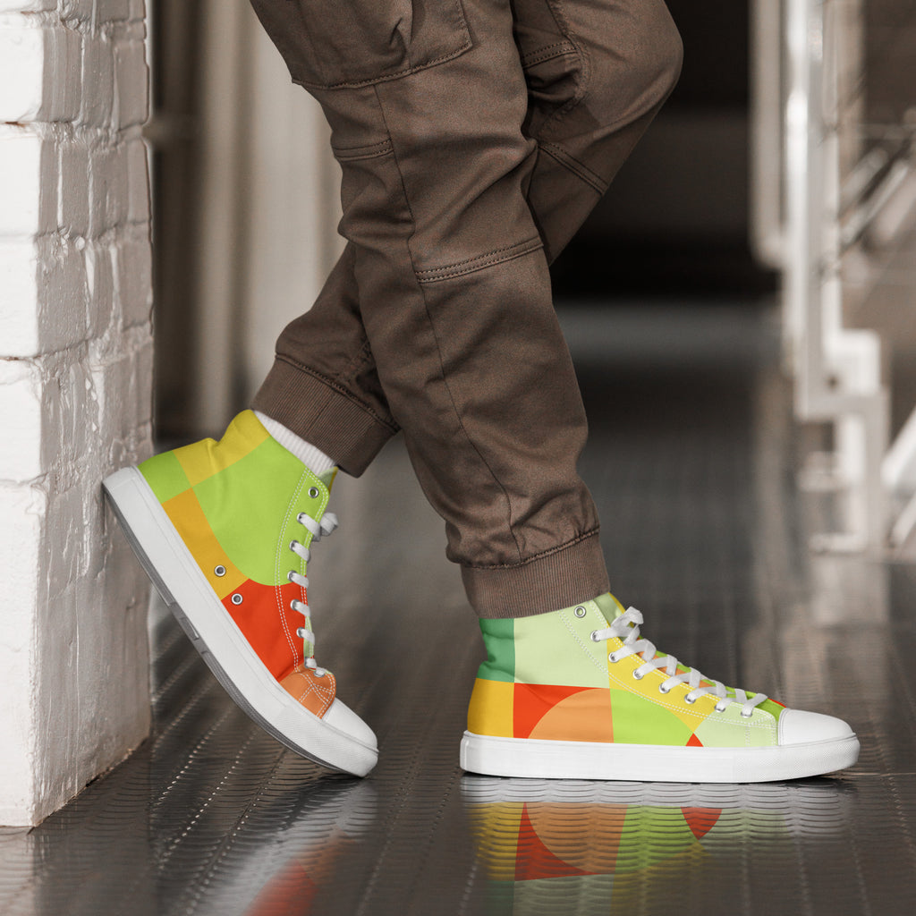 All The Colour - Men’s high top canvas shoes Mens High Top Shoes Printed Offshore