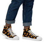 Pizzas - Men’s high top canvas shoes Mens High Top Shoes food Printed Offshore