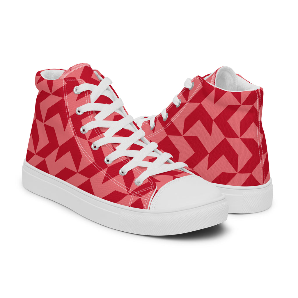 Red Arrow - Men’s high top canvas shoes Mens High Top Shoes Printed Offshore