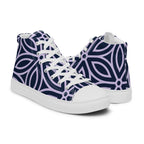 Purple Petal - Men’s high top canvas shoes Mens High Top Shoes Printed Offshore