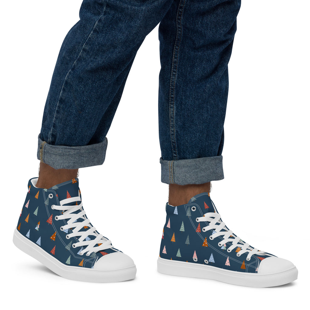 Christmas Trees - Men’s high top canvas shoes Mens High Top Shoes Printed Offshore