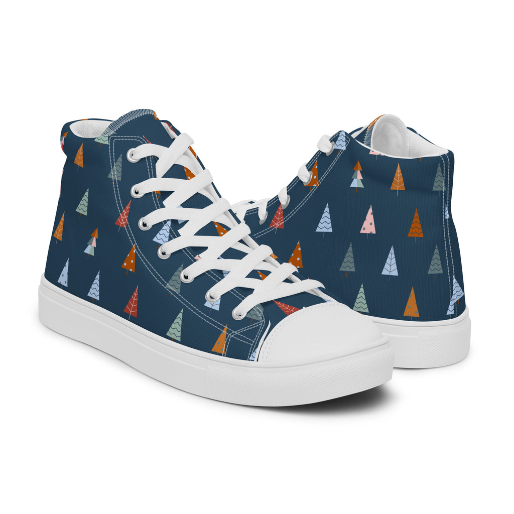 Christmas Trees - Men’s high top canvas shoes Mens High Top Shoes Printed Offshore