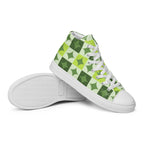 Green Circle Square - Men’s high top canvas shoes Mens High Top Shoes Printed Offshore