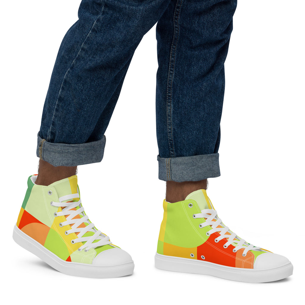 All The Colour - Men’s high top canvas shoes Mens High Top Shoes Printed Offshore