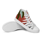 Dark Leaves - Men’s high top canvas shoes Mens High Top Shoes Printed Offshore