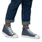 Polka Dots - Men’s high top canvas shoes Mens High Top Shoes Printed Offshore