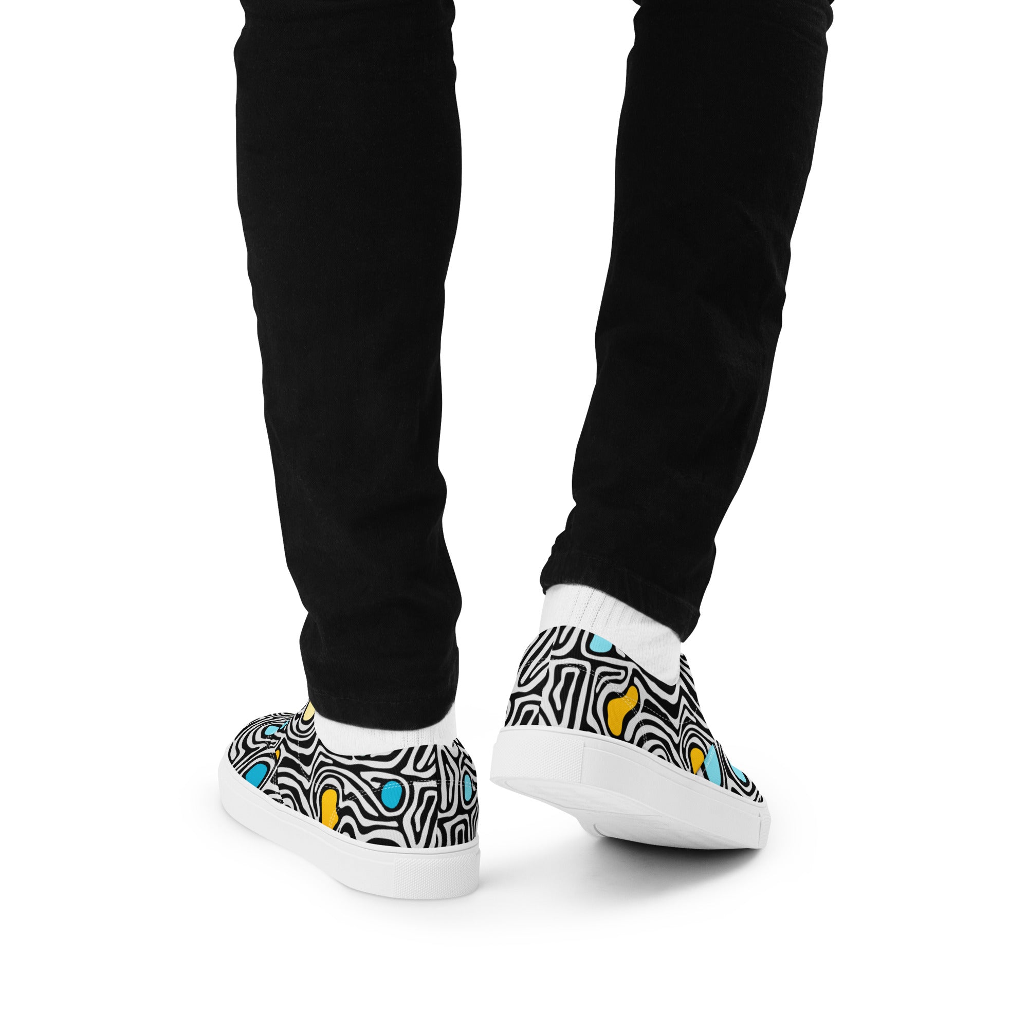 Trippy - Men’s lace-up canvas shoes Mens Lace Up Canvas Shoes Printed Offshore