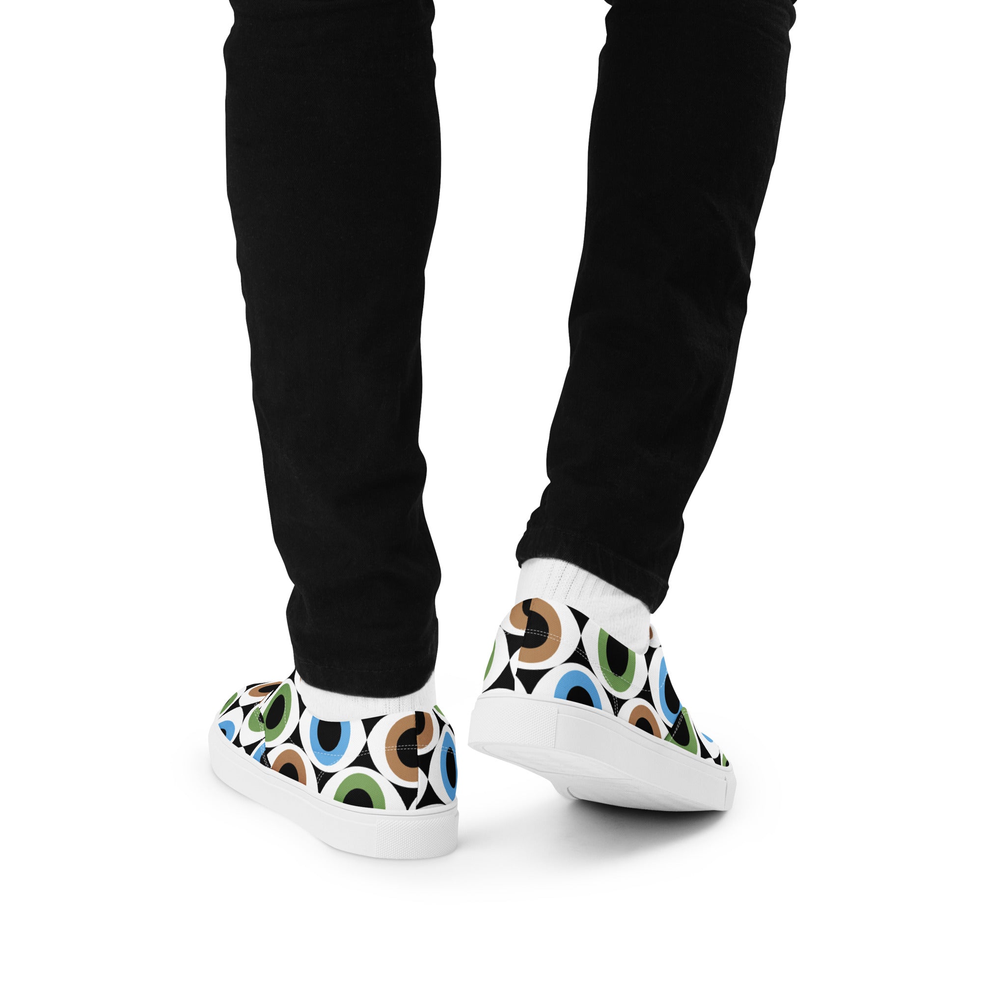Eye See Men’s lace-up canvas shoes Mens Lace Up Canvas Shoes Printed Offshore