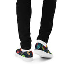 Retro Vinyl Records - Men’s lace-up canvas shoes Mens Lace Up Canvas Shoes Printed Offshore