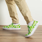 Cute Limes - Men’s lace-up canvas shoes 13 Mens Lace Up Canvas Shoes food Printed Offshore