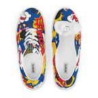 Comic Book Blue - Men’s lace-up canvas shoes Mens Lace Up Canvas Shoes Printed Offshore