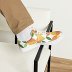 Green And Orange - Men’s lace-up canvas shoes Mens Lace Up Canvas Shoes Printed Offshore