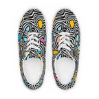 Trippy - Men’s lace-up canvas shoes Mens Lace Up Canvas Shoes Printed Offshore