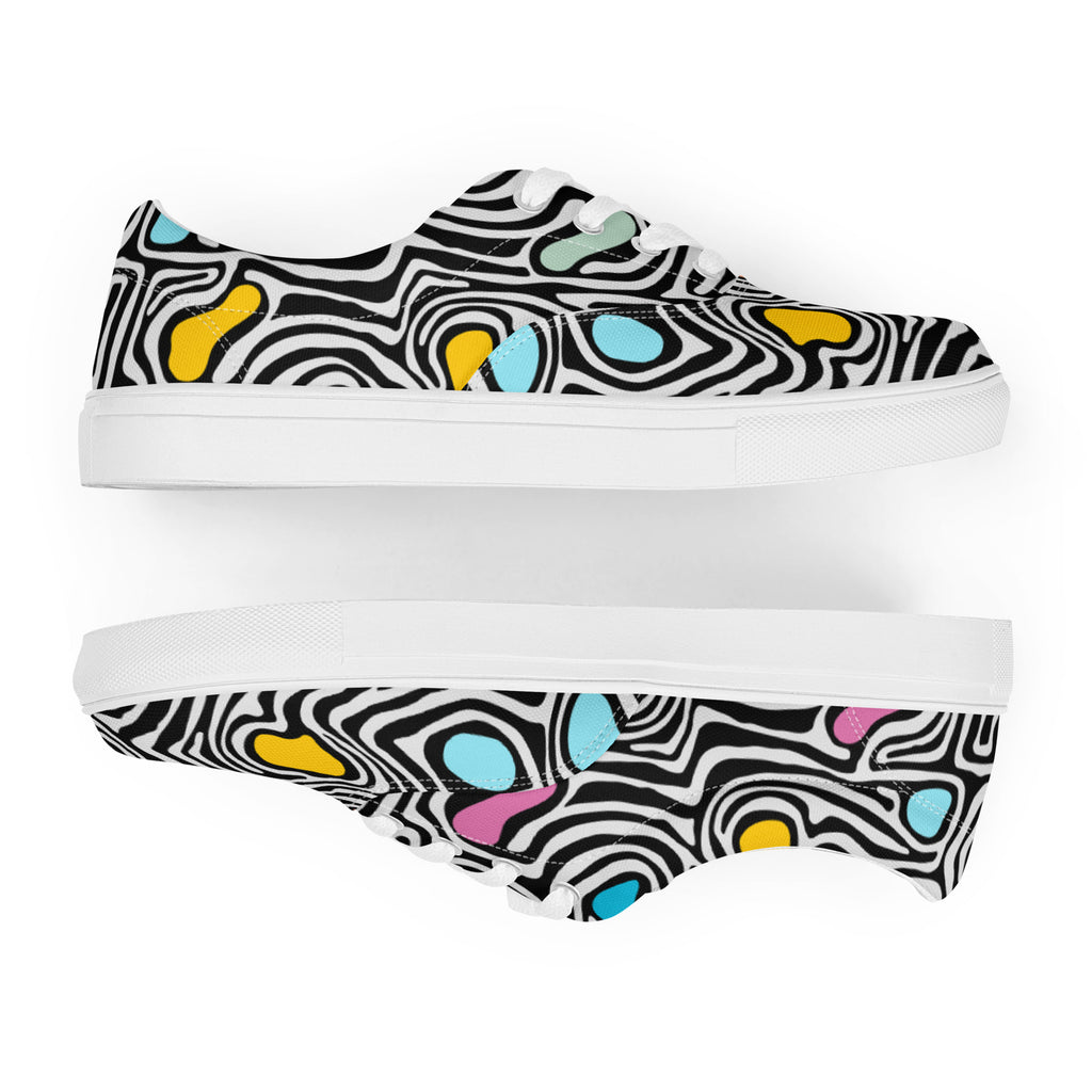 Trippy - Men’s lace-up canvas shoes Mens Lace Up Canvas Shoes Printed Offshore