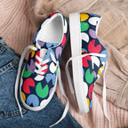 Hungry Circles - Men’s lace-up canvas shoes Mens Lace Up Canvas Shoes Printed Offshore