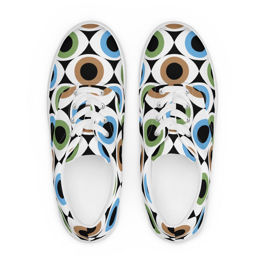 Eye See Men’s lace-up canvas shoes Mens Lace Up Canvas Shoes Printed Offshore