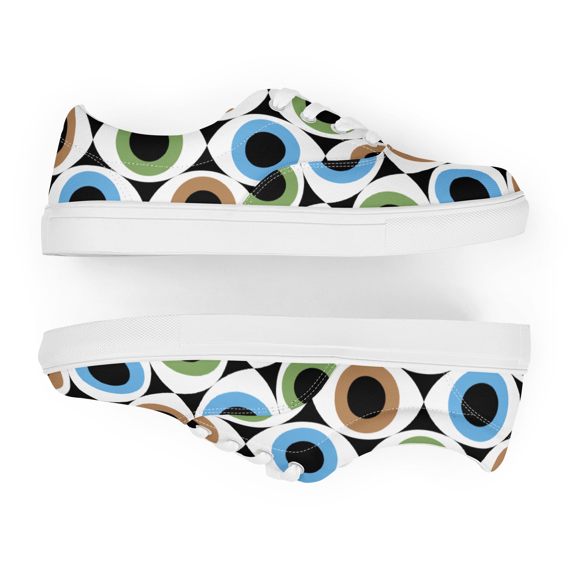 Eye See Men’s lace-up canvas shoes Mens Lace Up Canvas Shoes Printed Offshore