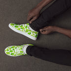 Cute Limes - Men’s lace-up canvas shoes Mens Lace Up Canvas Shoes food Printed Offshore
