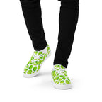 Cute Limes - Men’s lace-up canvas shoes Mens Lace Up Canvas Shoes food Printed Offshore