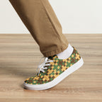 Cross Hatch - Men’s lace-up canvas shoes Mens Lace Up Canvas Shoes Printed Offshore