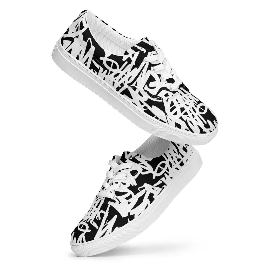 Graffiti - Men’s lace-up canvas shoes 13 Mens Lace Up Canvas Shoes Printed Offshore