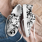 Graffiti - Men’s lace-up canvas shoes Mens Lace Up Canvas Shoes Printed Offshore