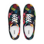 Retro Vinyl Records - Men’s lace-up canvas shoes Mens Lace Up Canvas Shoes Printed Offshore