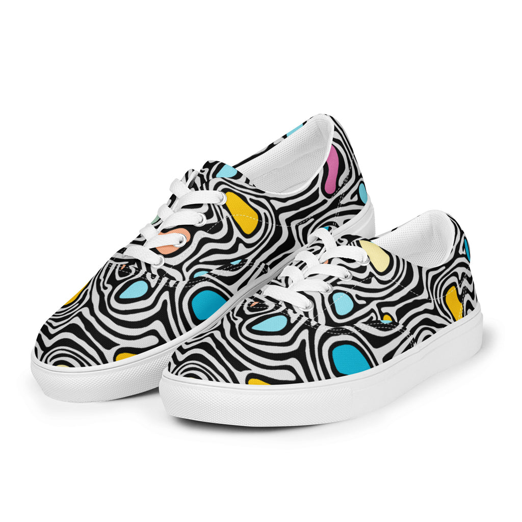 Trippy - Men’s lace-up canvas shoes Mens Lace Up Canvas Shoes Printed Offshore