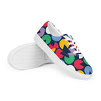 Hungry Circles - Men’s lace-up canvas shoes Mens Lace Up Canvas Shoes Printed Offshore