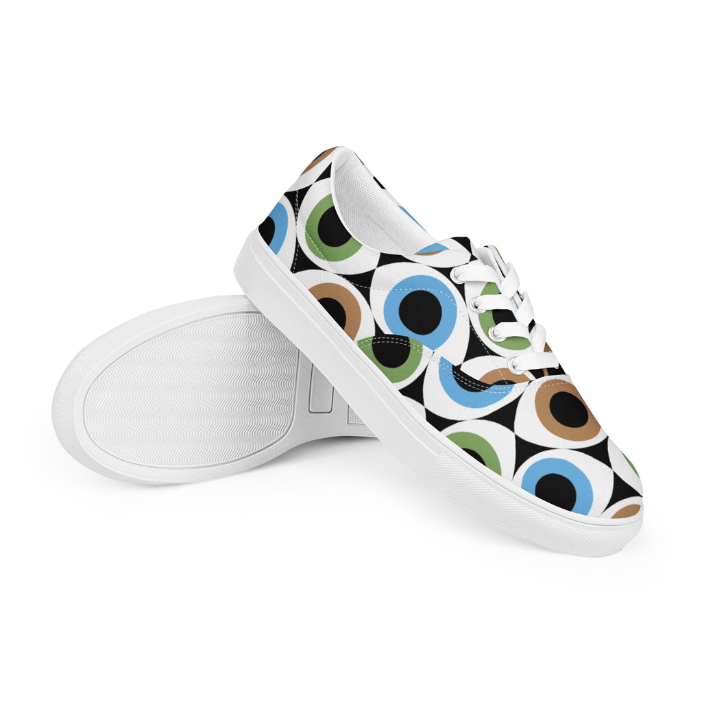 Eye See Men’s lace-up canvas shoes Mens Lace Up Canvas Shoes Printed Offshore
