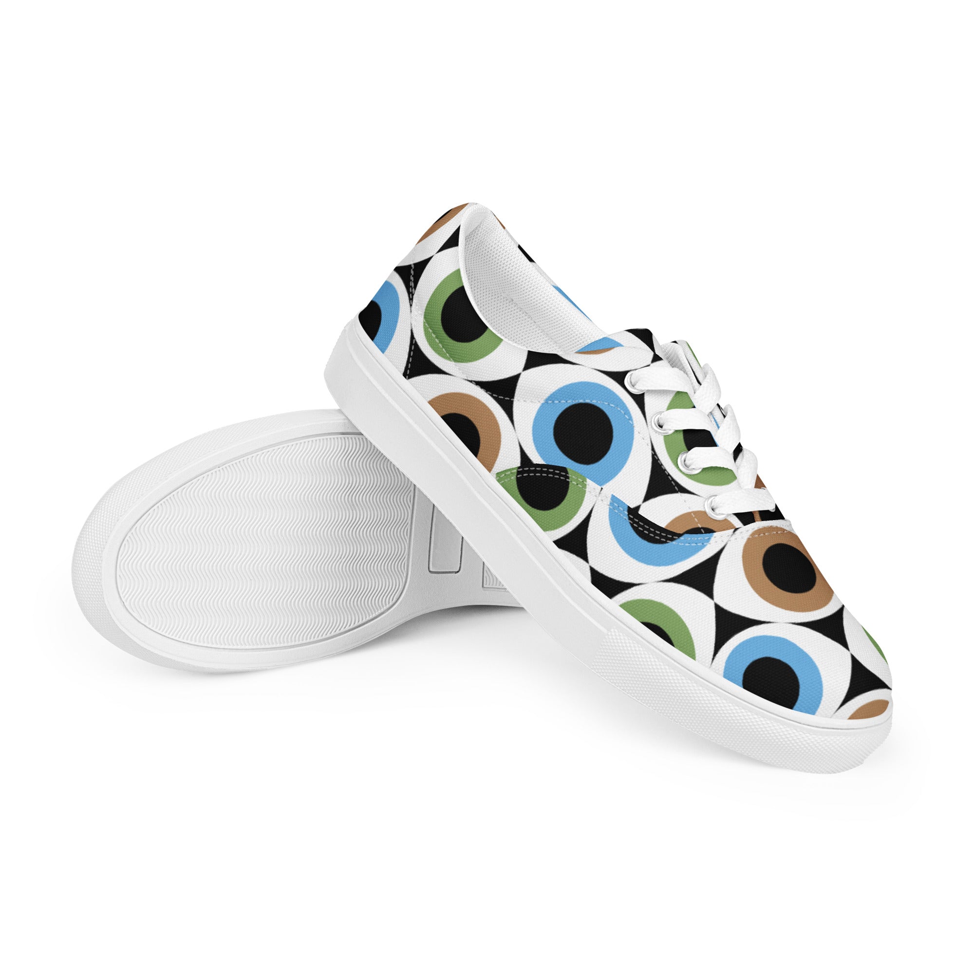 Eye See Men’s lace-up canvas shoes Mens Lace Up Canvas Shoes Printed Offshore